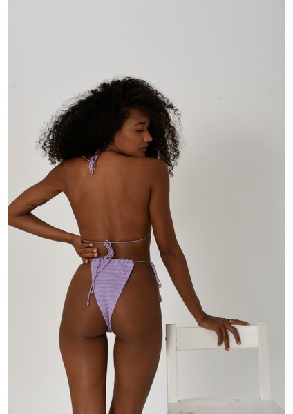 El Örgüsü Çevre Dostu - Anti Pilling Elf Lilac Bikini