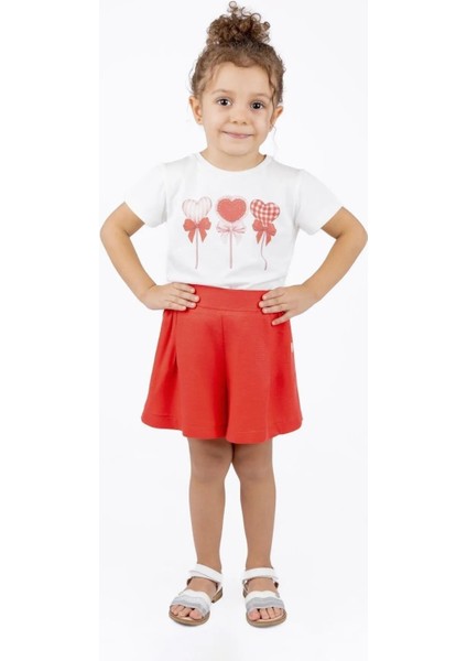 Kız Çocuk Düğme Detay Şort modelleri