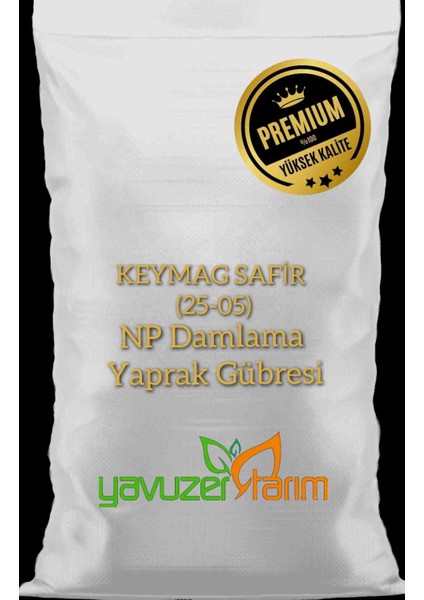 5 kg Damlama Gübresi Npk Gübre ( 25 05 ) Keymag Safir Yavuzer Tarım Bitki Coşturan Gübre 5 kg