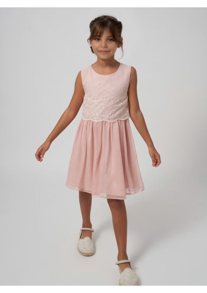 Kız Çocuk Tüllü Elbise 6944