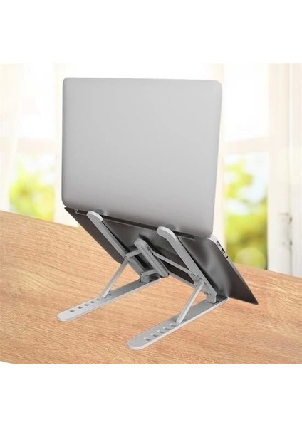 Ayarlanabilir Plastik Dizüstü Destek Tabanı Katlanabilir Taşınabilir Laptop Sehpası Yükselti