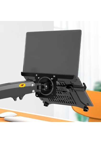 North Bayou NB F80 (2025 Yeni Model) Amortisörlü Tekli Monitör Standı ve Laptop Standı Gri (10-32 İnç)-(2-9 Kg)