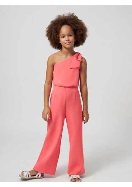 Kız Çocuk Yazlık Krep Tulum 6853