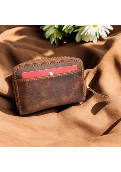 Fermuarlı Akordiyon Crayz Hakiki Deri Kartlık fiyatları