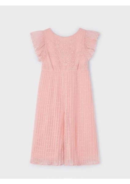 Kız Çocuk Şifon Nakışlı Pilise Tulum 3855 fiyatları