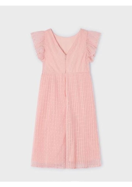 Kız Çocuk Şifon Nakışlı Pilise Tulum 3855 modelleri