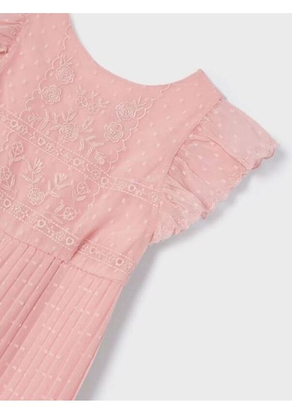 Kız Çocuk Şifon Nakışlı Pilise Tulum 3855 fırsatları