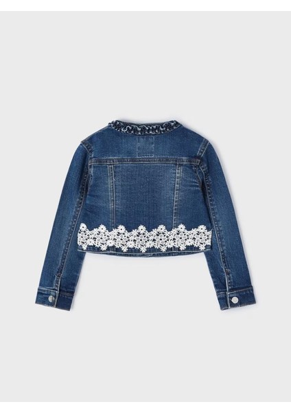 Kız Çocuk Denim Gübürlü Çeket 3475 modelleri