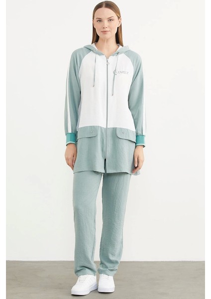 Sementa 76318 Fermuarlı Tunik Krep Takım