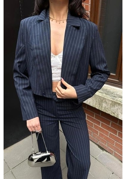 Renata Çizgili Pantolon Takım 9568-24 modelleri