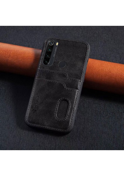 Redmi Note 8 Uyumlu Zebana Kartlıklı Pu Deri Kılıf