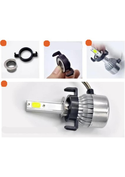 Peugeot ile Uyumlu H7 LED Xenon Ampul Sabitleme Aparatı