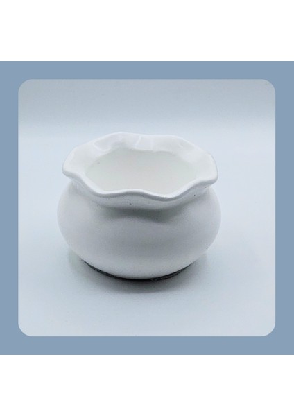 Luna Dekoratif Mumluk & Saksı | El Yapımı Obje | Çok Amaçlı Kullanım | Tekli | Sukulent Saksısı