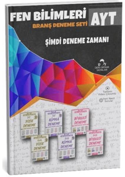 2025 Ayt Fen Bilimleri 6 Fasikül 42 Deneme Sınavı Seti + Defter Hediyeli