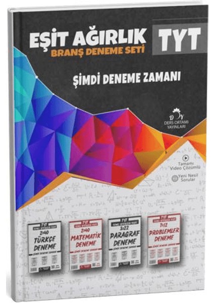 2025 Tyt Eşit Ağırlık Deneme Sınavı Seti + Defter Hediyeli