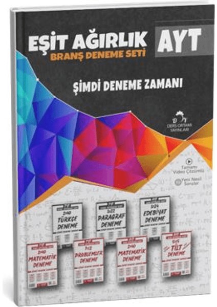 2025 Ayt Eşit Ağırlık Deneme Seti 7 Fasikül 24 Deneme + Defter Hediyeli
