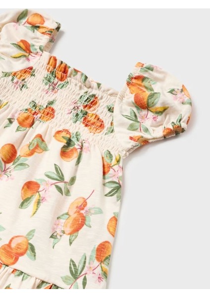 Kız Bebek Penye Baskılı Elbise Bandana SET1923 modelleri