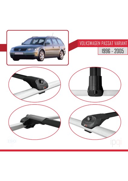 Vw Passat B5 Variant 1996-2005 Arası ile Uyumlu Ace-1 Ara Atkı Tavan Barı Siyah 2 Adet fırsatları