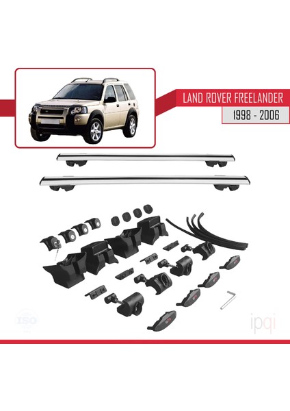 Land Rover Freelander (L314) 1998-2006 Arası ile Uyumlu Hook Model Ara Atkı Tavan Barı Gri 2 Adet indirimleri