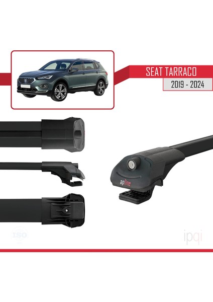 Seat Tarraco 2019-2024 Arası ile Uyumlu Ace-1 Ara Atkı Tavan Barı Siyah 2 Adet modelleri