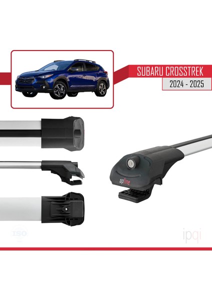 Subaru Crosstrek 2024 ve Sonrası ile Uyumlu Ace-1 Ara Atkı Tavan Barı Gri 2 Adet modelleri