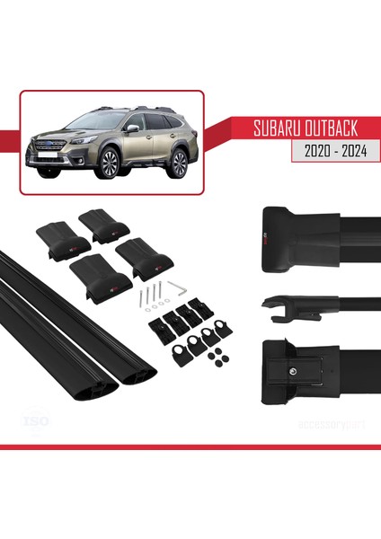 Subaru Outback 2020-2024 Arası ile Uyumlu Fly Model Ara Atkı Tavan Barı Siyah 2 Adet indirimleri