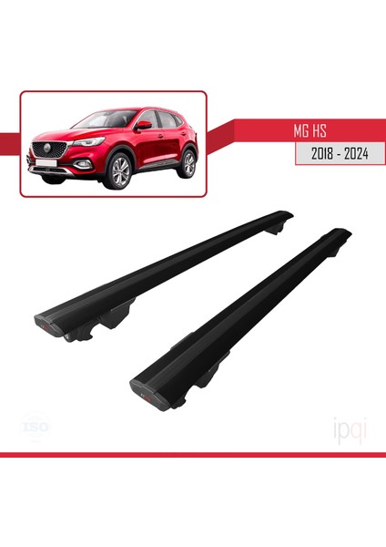 Mg Hs (AS23) 2018-2024 Arası ile Uyumlu Hook Model Ara Atkı Tavan Barı Siyah 2 Adet modelleri