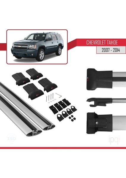 Chevrolet Tahoe 3 2007-2014 Arası ile Uyumlu Fly Model Ara Atkı Tavan Barı Gri 2 Adet indirimleri