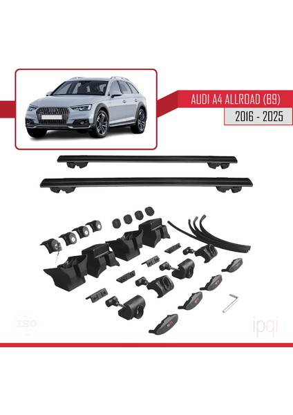 A4 (B9) Allroad 2016 ve Sonrası ile Uyumlu Hook Model Ara Atkı Tavan Barı Siyah 2 Adet indirimleri