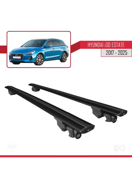 Hyundai I30 3 (Pd) Sw 2017 ve Sonrası ile Uyumlu Hook Model Ara Atkı Tavan Barı Siyah 2 Adet modelleri