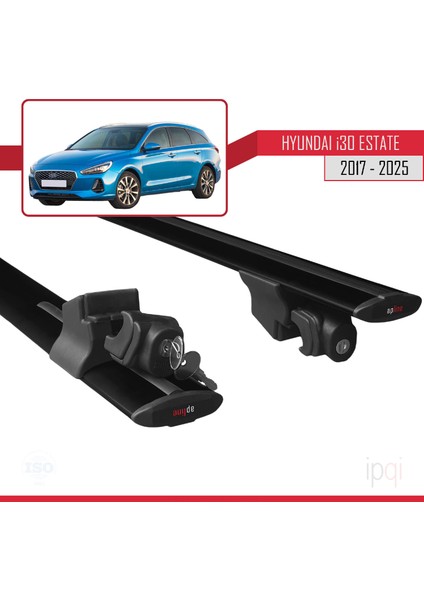 Hyundai I30 3 (Pd) Sw 2017 ve Sonrası ile Uyumlu Hook Model Ara Atkı Tavan Barı Siyah 2 Adet fırsatları