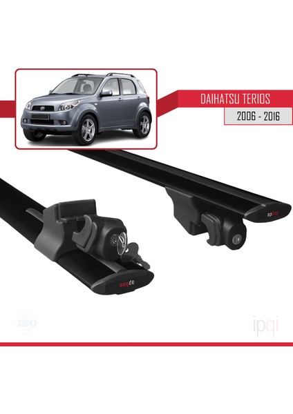 Daihatsu Terios 2 (J200) 2006-2016 Arası ile Uyumlu Hook Model Ara Atkı Tavan Barı Siyah 2 Adet fırsatları