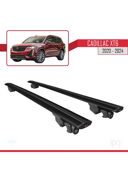 Cadillac Xt6 2020-2024 Arası ile Uyumlu Hook Model Ara Atkı Tavan Barı Siyah 2 Adet fırsatları
