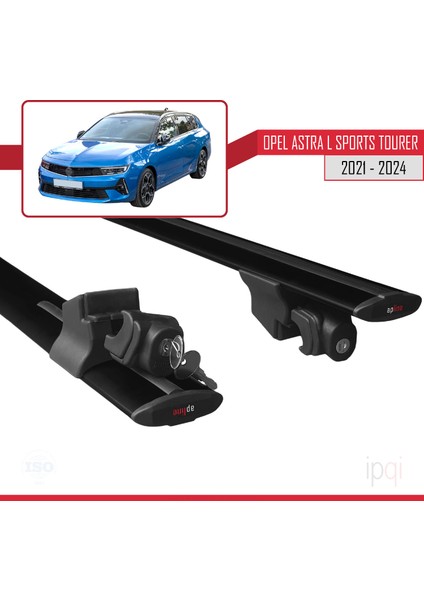 Opel Astra L Sports Tourer 2021-2024 Arası ile Uyumlu Hook Model Ara Atkı Tavan Barı Siyah 2 Adet indirimleri