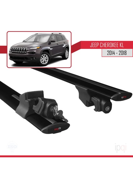Jeep Cherokee 5 (Kl) Pre-Facelift 2014-2018 Arası ile Uyumlu Hook Model Ara Atkı Tavan Barı Siyah 2 Adet fırsatları