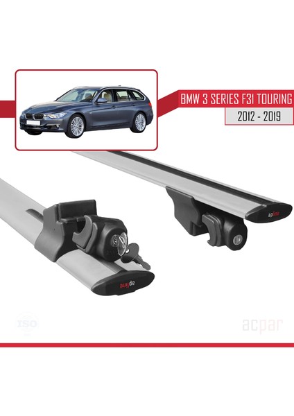 Bmw 3 Serisi (F31) Touring 2012-2019 Arası ile Uyumlu Hook Model Ara Atkı Tavan Barı Gri 2 Adet indirimleri