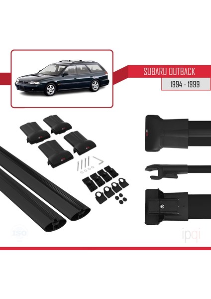 Subaru Outback 1994-1999 Arası ile Uyumlu Fly Model Ara Atkı Tavan Barı Siyah 2 Adet indirimleri
