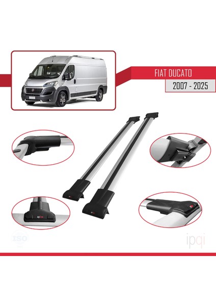 Fiat Ducato 3 2007 ve Sonrası ile Uyumlu Fly Model Ara Atkı Tavan Barı Gri 2 Adet modelleri