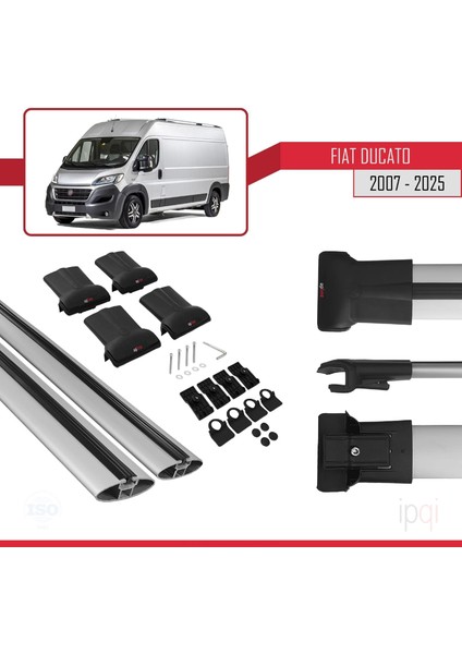 Fiat Ducato 3 2007 ve Sonrası ile Uyumlu Fly Model Ara Atkı Tavan Barı Gri 2 Adet indirimleri