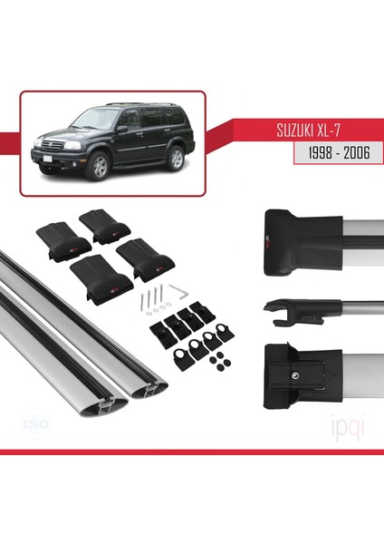 Suzuki Xl-7 1998-2006 Arası ile Uyumlu Fly Model Ara Atkı Tavan Barı Gri 2 Adet indirimleri