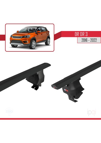 Dr Dr3 2016-2022 Arası ile Uyumlu Ace-4 Ara Atkı Tavan Barı Siyah 2 Adet fırsatları