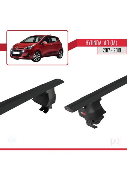Hyundai I10 Iı (Ia) Post-Facelift 2017-2019 Arası ile Uyumlu Ace-4 Ara Atkı Tavan Barı Siyah 2 Adet fırsatları