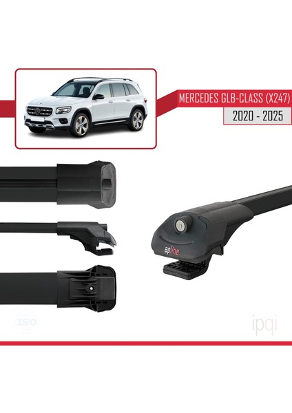 Mercedes Glb Class (X247) 2020 ve Sonrası ile Uyumlu Ace-1 Ara Atkı Tavan Barı Siyah 3 Adet modelleri