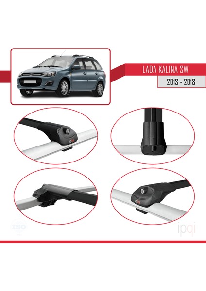 Lada Kalina 2 Sw 2013-2018 Arası ile Uyumlu Ace-1 Ara Atkı Tavan Barı Siyah 2 Adet fırsatları