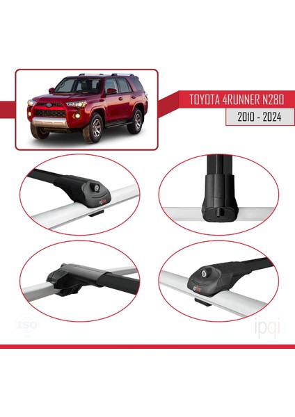 Toyota 4runner (N280) 2010-2024 Arası ile Uyumlu Ace-1 Ara Atkı Tavan Barı Siyah 2 Adet fırsatları