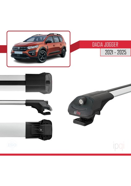 Dacia Jogger 2021 ve Sonrası ile Uyumlu Ace-1 Ara Atkı Tavan Barı Gri 3 Adet modelleri