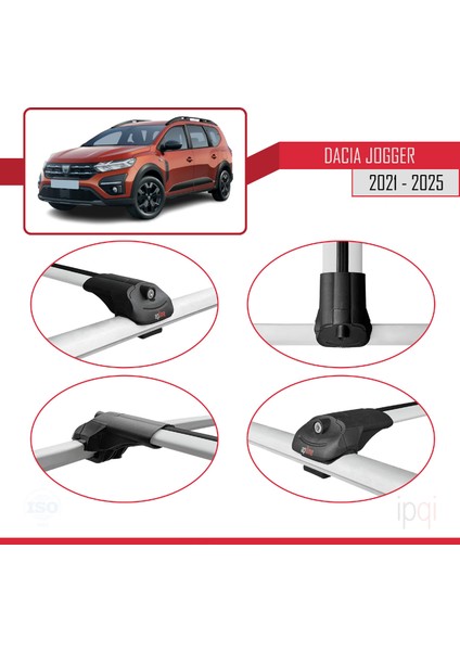 Dacia Jogger 2021 ve Sonrası ile Uyumlu Ace-1 Ara Atkı Tavan Barı Gri 3 Adet fırsatları