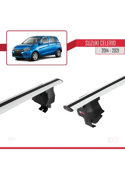 Suzuki Celerio 2 (Fe) 2014-2021 Arası ile Uyumlu Ace-4 Ara Atkı Tavan Barı Gri 2 Adet fırsatları