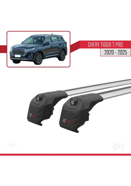 Chery Tiggo 7 (T15) Pro 2020 ve Sonrası ile Uyumlu Ace-2 Ara Atkı Tavan Barı Gri 2 Adet