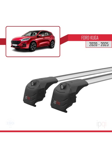 Ford Kuga 3 (CX482) 2020 ve Sonrası ile Uyumlu Ace-2 Ara Atkı Tavan Barı Gri 2 Adet modelleri